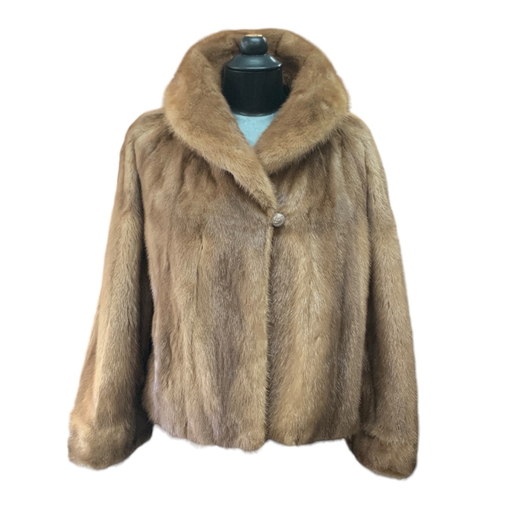Genuine Mink Coat in Natural Brown